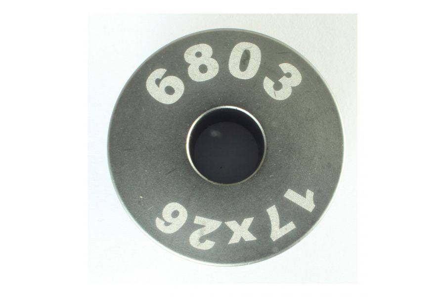Enduro Bearings 6803 inner guide for EB8420 bearing press, black component for precise bearing installation and maintenance.