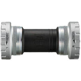 Shimano BB-RS500 Italian thread bottom bracket cups for road bikes, close-up of component parts on a bicycle.