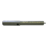 DT Swiss Torx driver bit for Squorx nipples on standard bicycle rims, used as a workshop wheel tool for precise spoke adjustment.