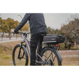 Topeak Omni QuickTrack Large Black Adapter for MTX & RX TrunkBags on rear bike rack, accessory for quick attachment and secure fit.