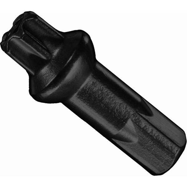 Black box of 100 DT Swiss 2.0 mm x 15 mm Prolock Pro Head Squorx Alloy Nipples for bicycle wheels.