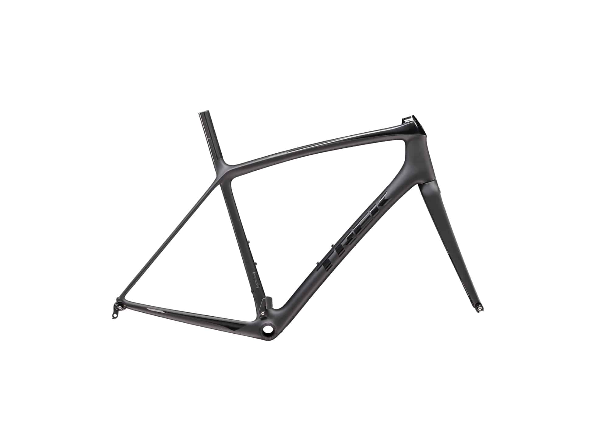Trek Emonda SLR road bike frameset for climbing and high-speed stability, lightweight aluminum components for performance cycling.