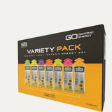 Science In Sport GO Isotonic Energy Gel Variety Pack with 7 mixed flavors, ideal for active and sports nutrition.