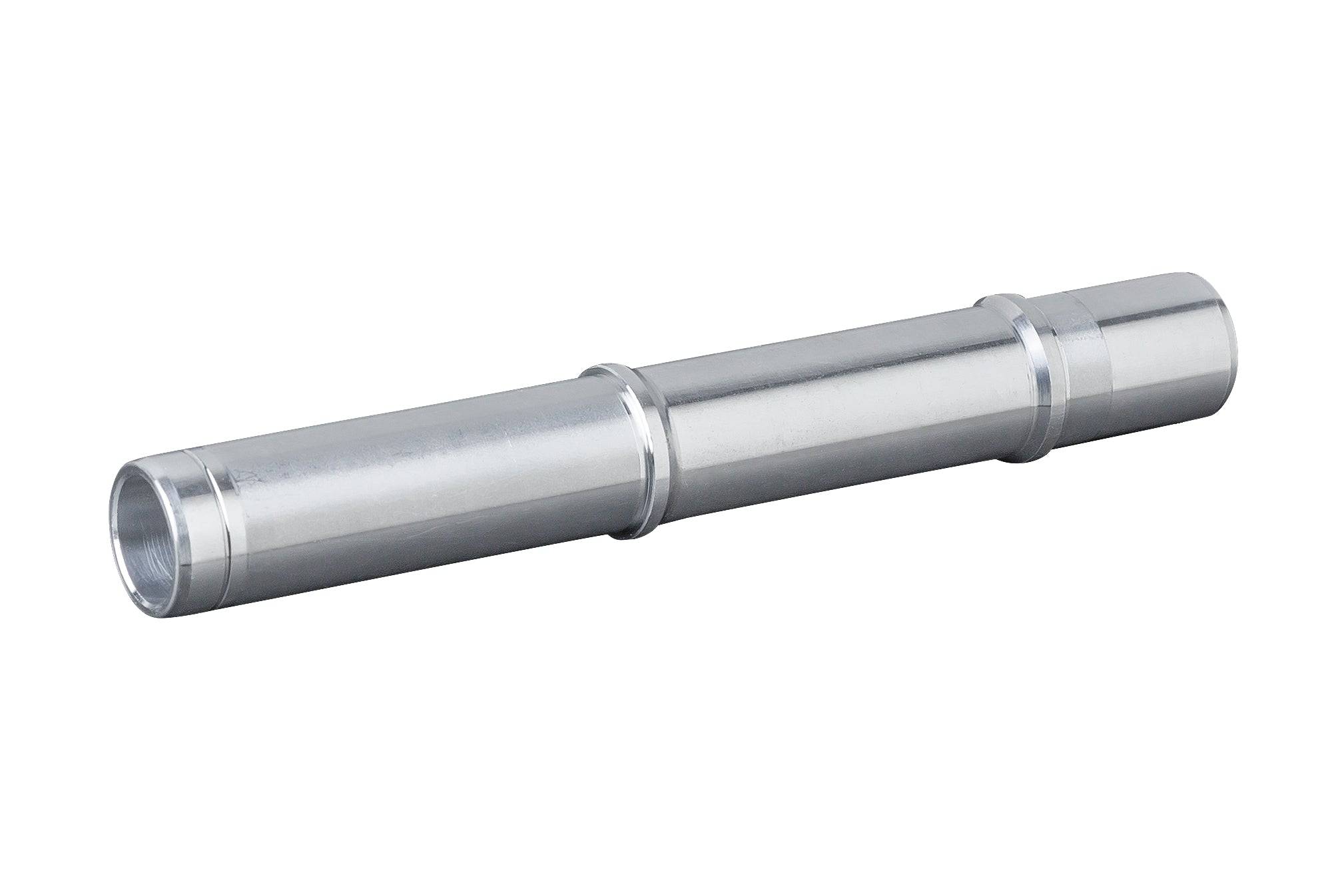 Bontrager Rapid Drive 108 Silver Boost axle for 148mm front and rear hub, component replacement for bike wheels.