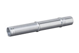 Bontrager Rapid Drive 108 Silver Boost axle for 148mm front and rear hub, component replacement for bike wheels.
