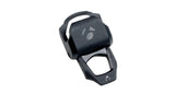 Black Bontrager LockDown Strap Divider Set for bike helmets, designed to secure straps and improve fit during rides.