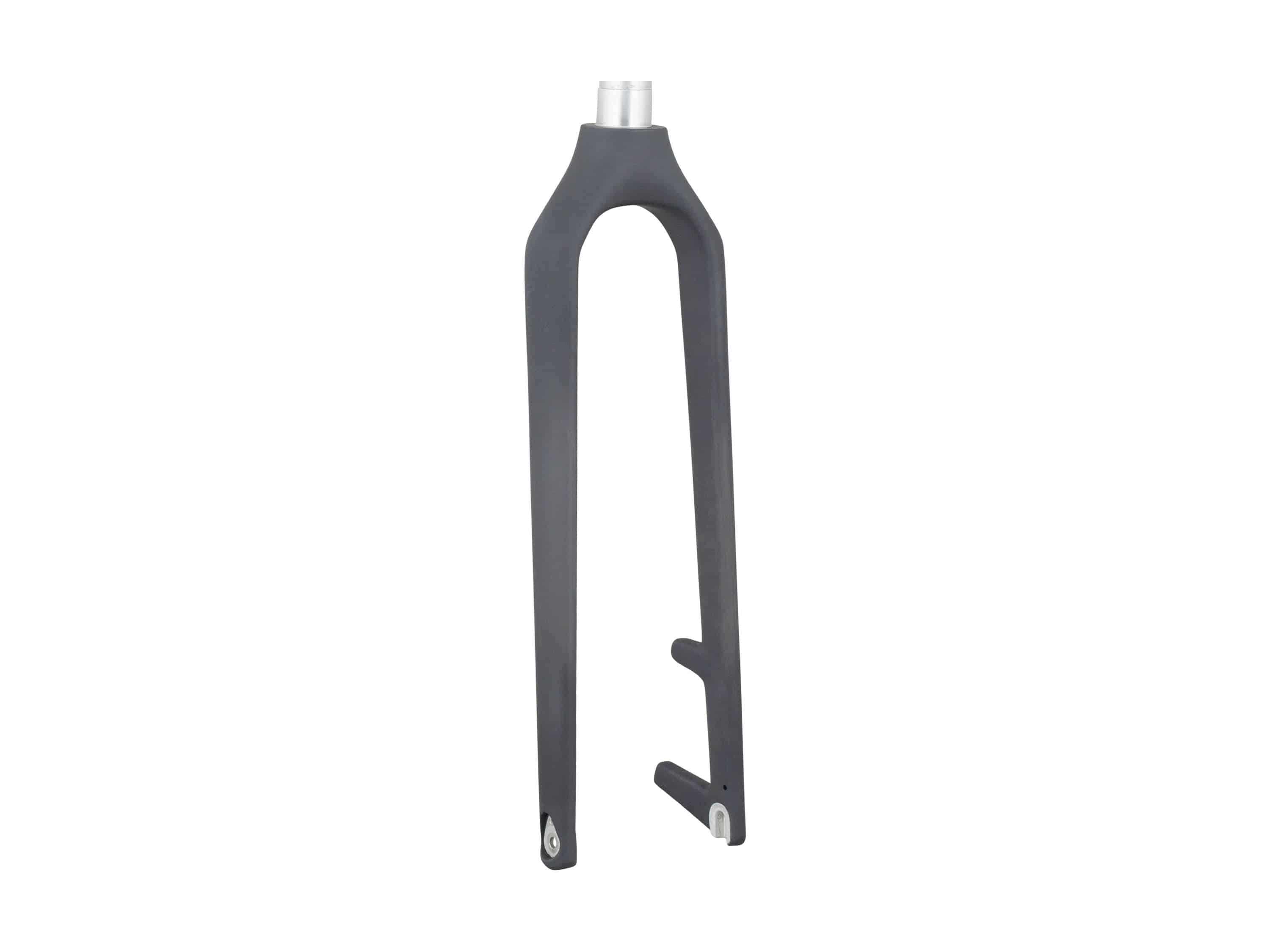 Trek Wahoo Trail 24-inch kids' carbon rigid fork with 185mm axle and 45mm offset, designed for mountain bike components.