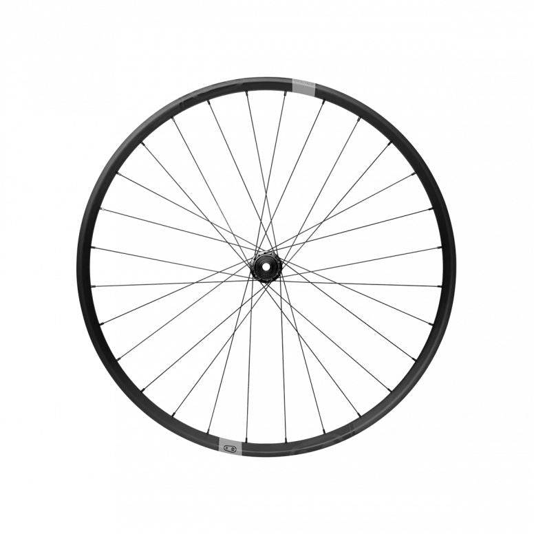 Crankbrothers Synthesis Gravel alloy front wheel with tubeless-ready wide rim profile, designed for gravel bike components.