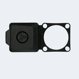 Fazua FAZUA RIDE 60 charge port cap, protective replacement component for e-bike charging port, black plastic cover.