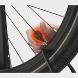 Orange Park Tool SW-6 spoke wrench for E-bike wheel nipples, 0.146-inch size, used for bike wheel maintenance.