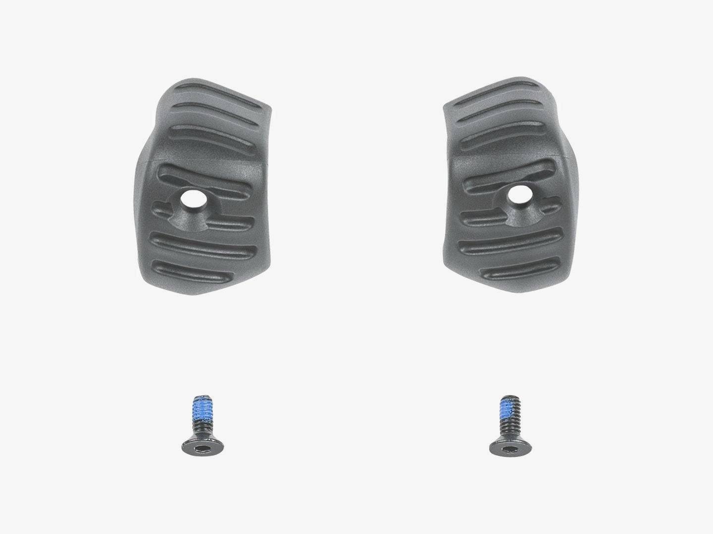 Trek 2023 Farley alloy rigid fork bumpers in black, protective bike fork guards for mountain bike components.