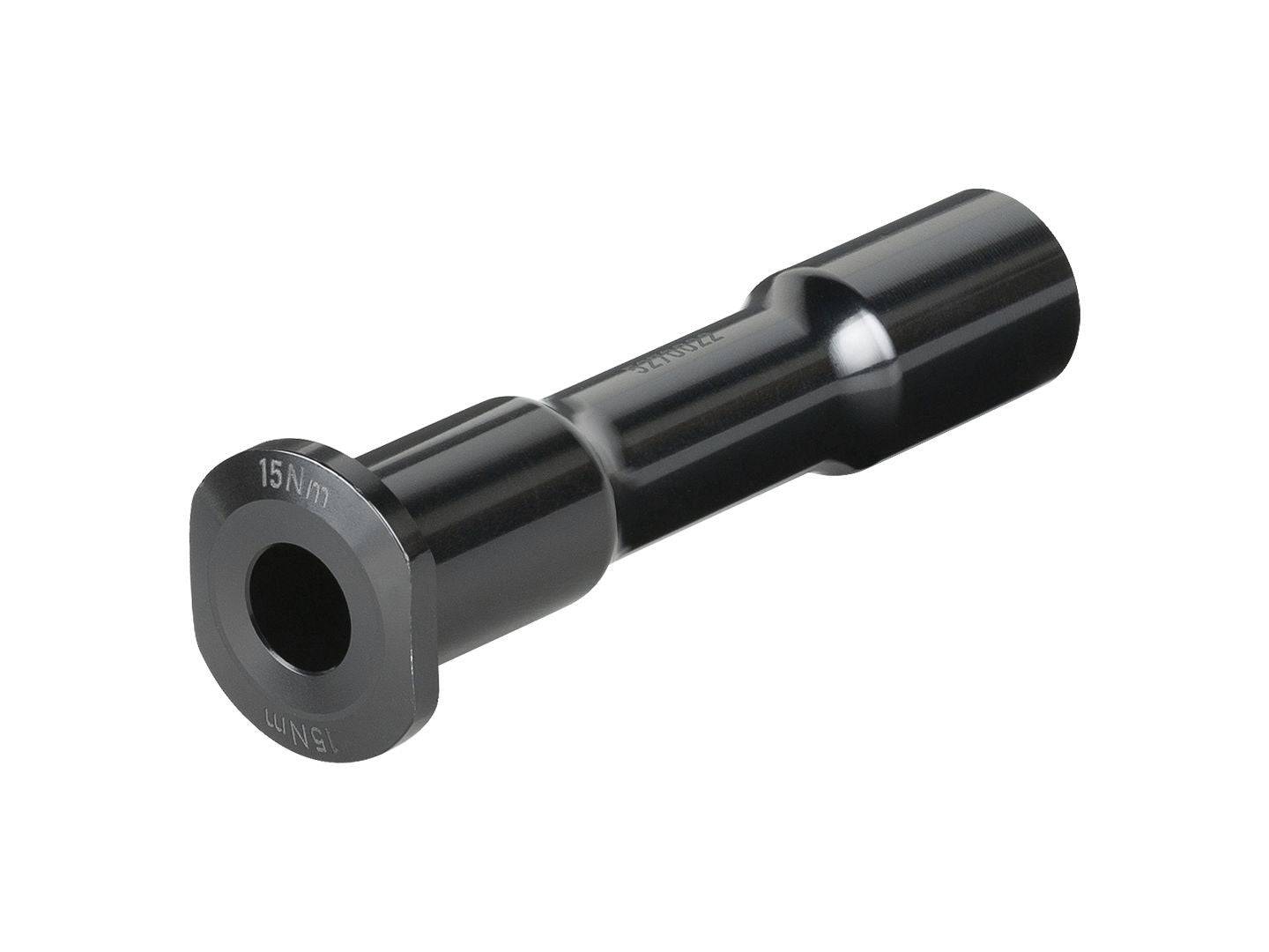 Black Trek Fuel EXe main pivot axle M8 x 80.5mm, replacement component for mountain bike frame.