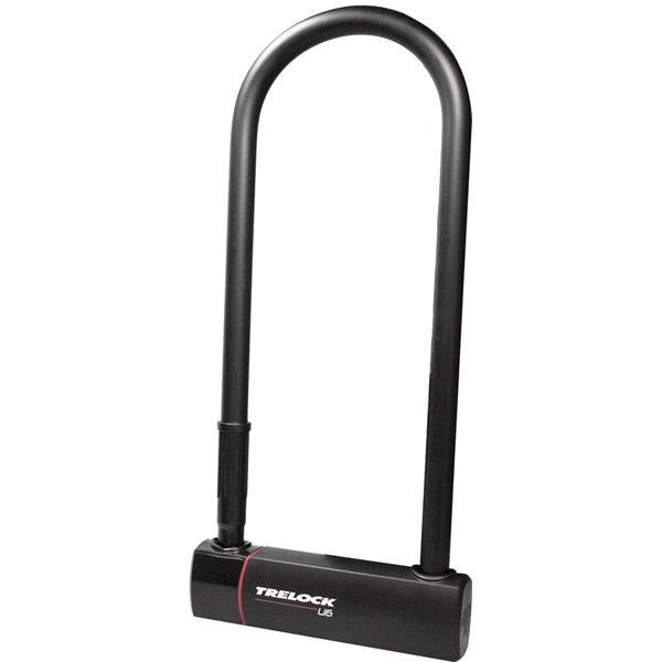 Trelock U6 300mm high-security bike lock with Sold Secure Gold cylinder, sturdy metal chain and locking mechanism.
