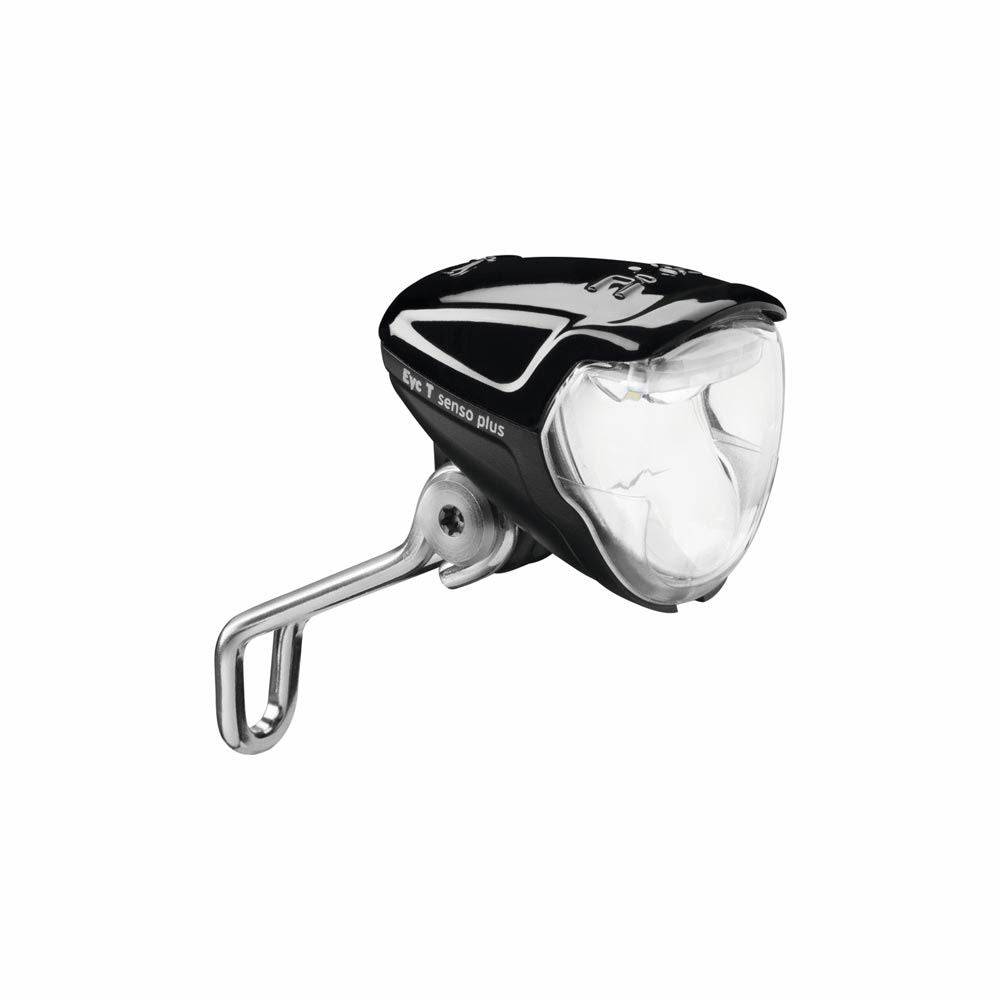 Busch & Mueller Eyc N Plus front bike light with 50 Lux, standlight, switch, compact accessories for bicycle safety and visibility.