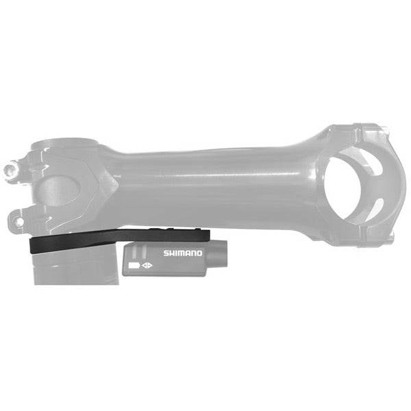 Black M Part 6mm spacer with integrated 6° Di2 junction box mount and short cables, designed for bike component installation.