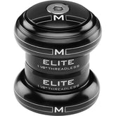 M Part Elite 1-inch black threadless headset with sealed EC30/25.4 and EC30/27 bearings, suitable for bicycle components.