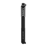 Lezyne Grip Drive HP hand pump with ABS flex hose for high-pressure bike tires, compact cycling accessories.