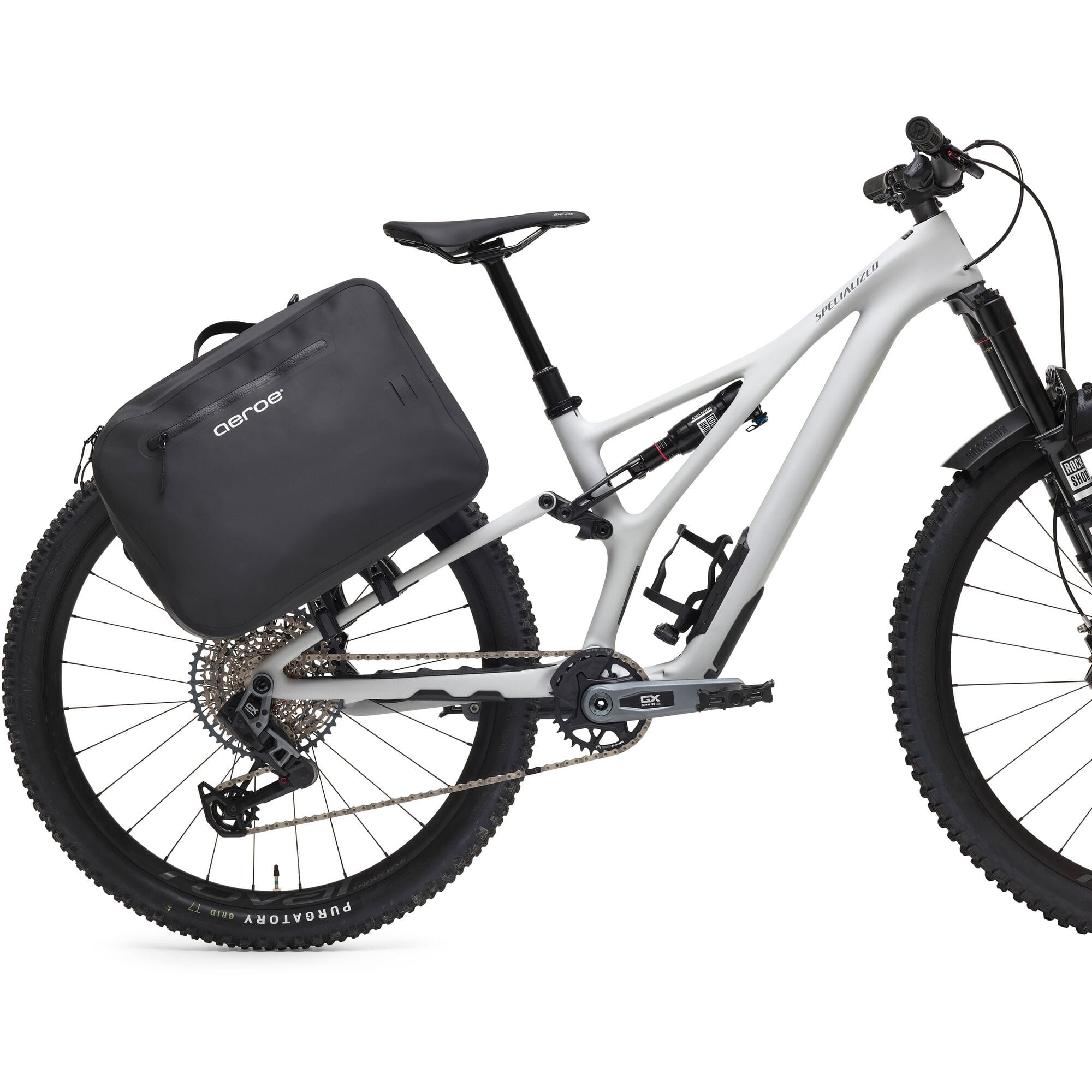 Aeroe QuickLock Urban Backpack 10L waterproof bike bag with adjustable straps and versatile carry options, designed for cycling accessories.