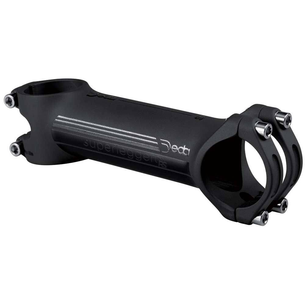 Deda Elementi Superleggero RS stem with Duracer ceramic finish for 1 1/8-inch fork, showcasing lightweight bike component design.