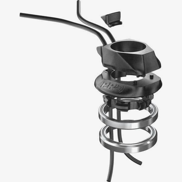 PRO internal routing headset for clean, aerodynamic bike cockpit with cable management, showing sleek headset components.