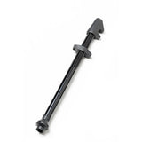 Black DT Swiss lightweight aluminum tubeless valve for 66-80mm deep rims, designed for bicycle wheel tubeless setups.