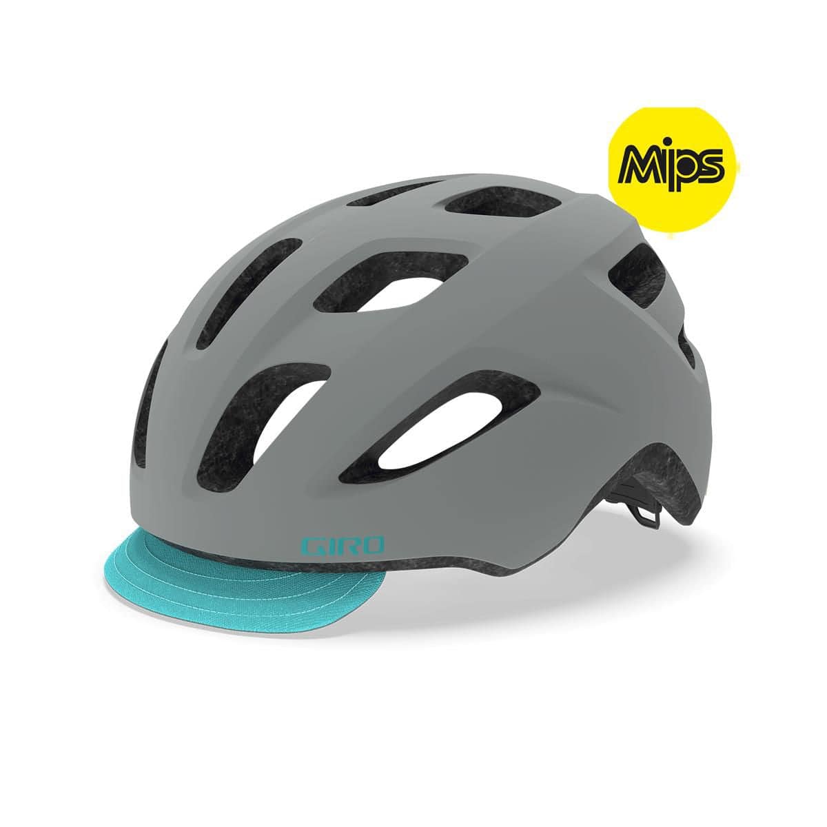 Giro Trella Mips Urban Helmet 2019: Matte Grey/Dark Teal Unisize 50-57Cm | Swinnerton Cycles