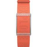 Orange Coros Heart Rate Monitor arm band with Bluetooth, showing a close-up of the HRM device on the strap.