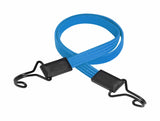 Blue Master Lock bungee cord with wire hooks, 1200mm length and 18mm width, used for securing cargo and accessories.