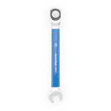 Park Tool MWR-12 12mm ratcheting metric wrench with open and box ends for workshop use, featuring a durable metal construction.