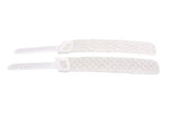 Fizik R1/R3 Women's black sail cloth top closure straps for road shoe replacement, showing close-up of strap details.
