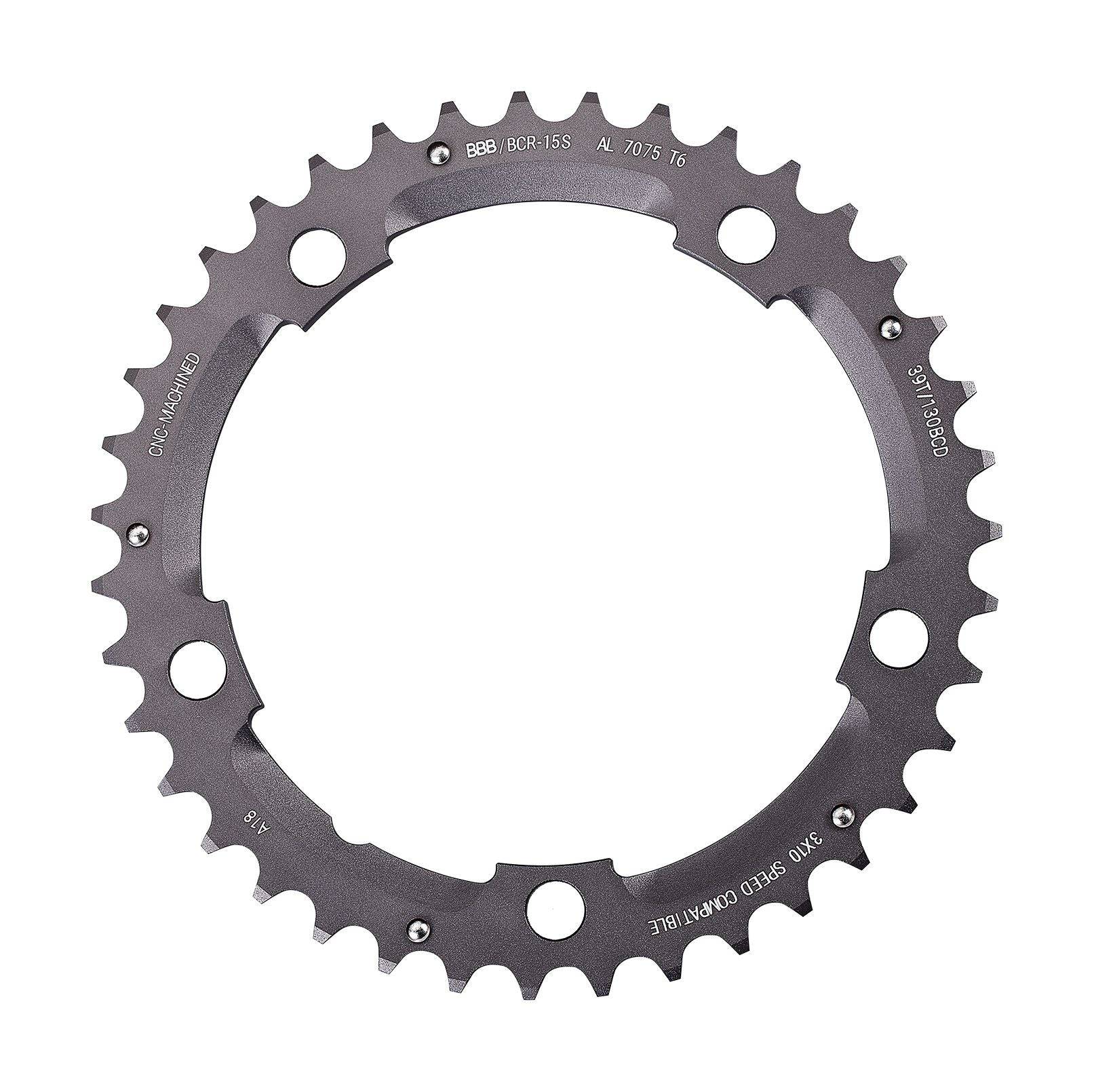 BBB TripleGear chainring for 3x9/10-speed bikes, Shimano compatible, 74/130 BCD, durable bike component.