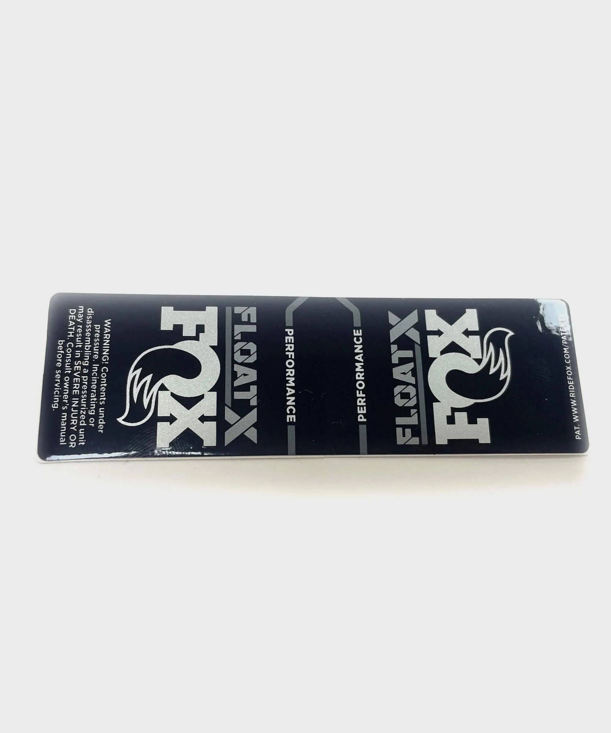 Fox FLOAT X P-S 2022 rear shock decal kit with durable replacement stickers for Fox mountain bike components.