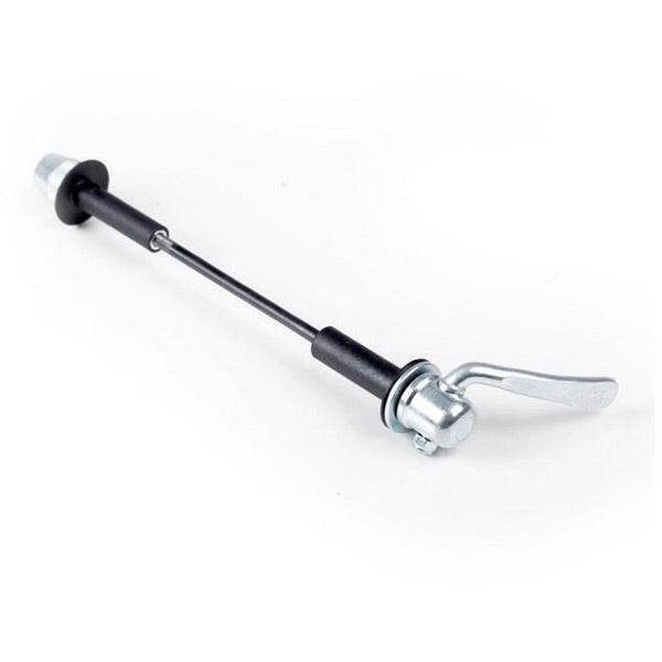 Elite 142mm rear thru-axle adaptor for Tuo, Qubo, Novo trainers, compatible with 135/142mm bike axles, cycling accessories.
