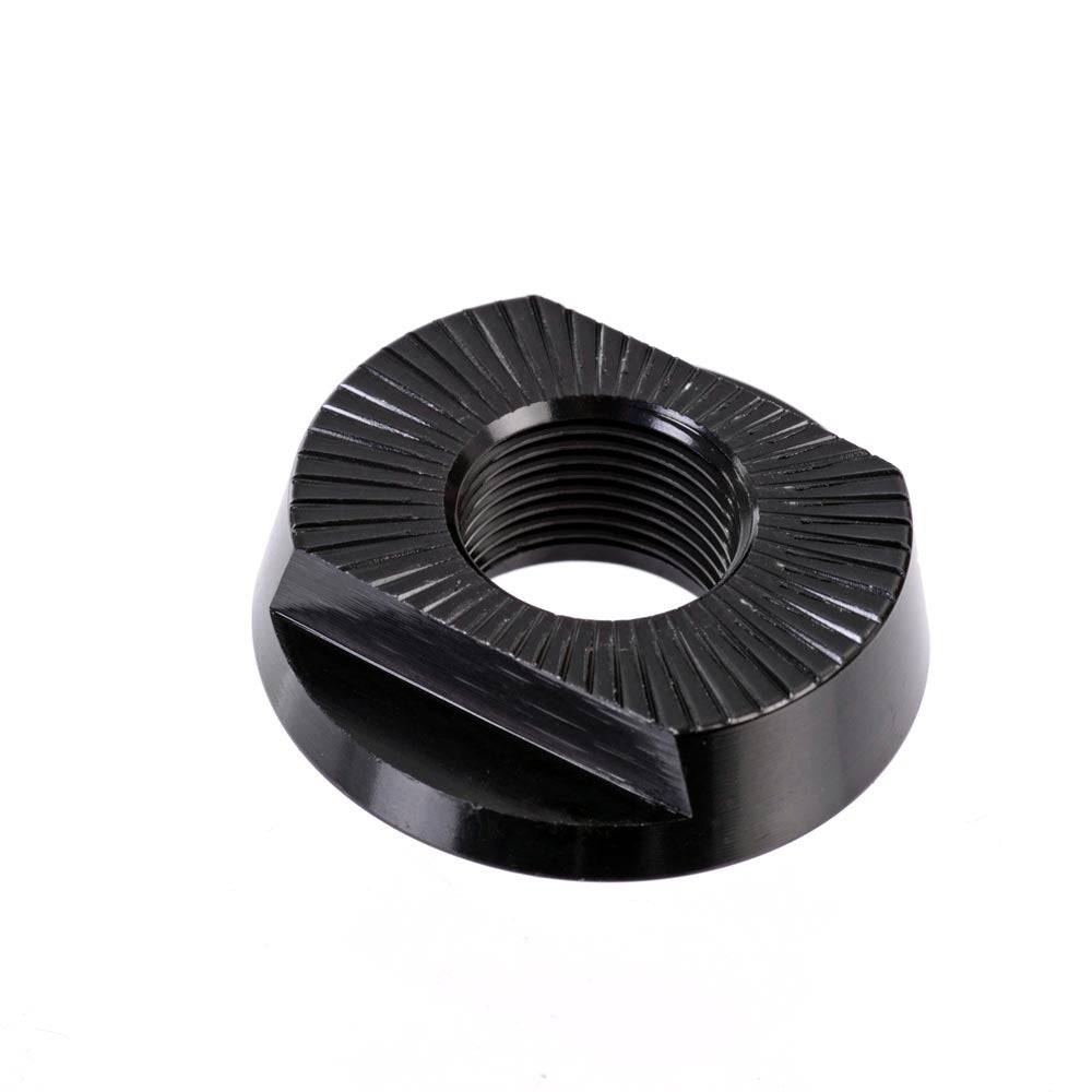 Demolition BMX Rogue rear hub cone nut, spare component for BMX rear hub assembly, showing the metal nut on a white background.