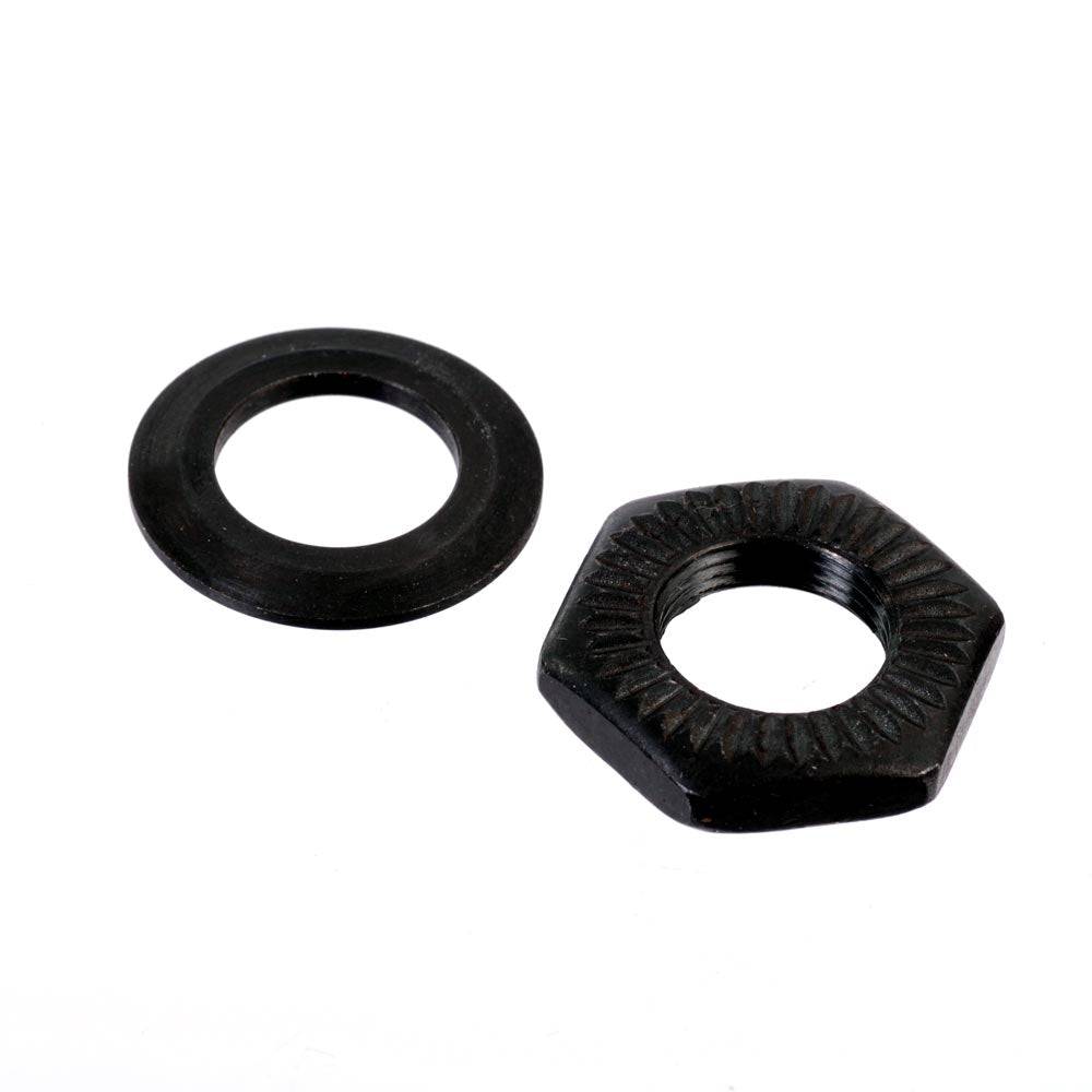 Demolition BMX rotator rear hub cone nut replacement part for BMX bikes, showing the black cone nut on a neutral background.