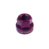 Pair of Halo CNC machined alloy axle nuts in M9 and M10 sizes with anodized colors, suitable as hub spares components.