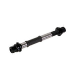 Halo MXR rear Cr-Mo axle hub spare for bicycle wheel replacement, showcasing durable component with metal finish and mounting details.