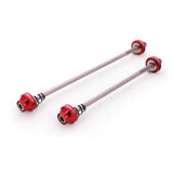 Halo Hex Key Skewers for bikes with no-turn tab and serrated grip, secure bike components with durable metal construction.