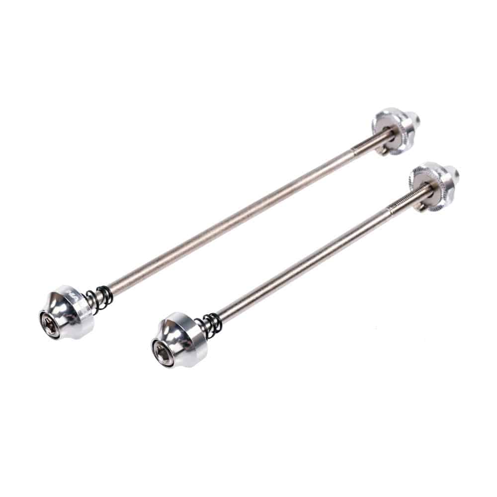 Halo Hex Key Skewers for bikes with no-turn tab and serrated grip, durable bike component for secure wheel attachment.