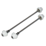 Halo Hex Key Skewers bike components with no-turn tab and serrated grip for secure, easy bike wheel securing.