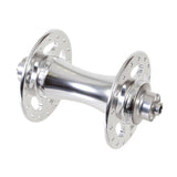 Halo Ro front hub with 32H quick-release alloy axle and 6 drive system, designed for road bike components.