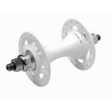 Halo Track Hub with Japanese sealed bearings, 32-hole front hub for track cycling, high-quality bicycle component.