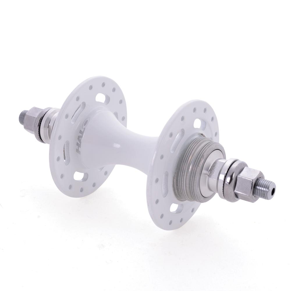 Halo Hubs - Rear Track Rear - Forged/CNC alloy. Sealed bearing, Double Fixed Thread,