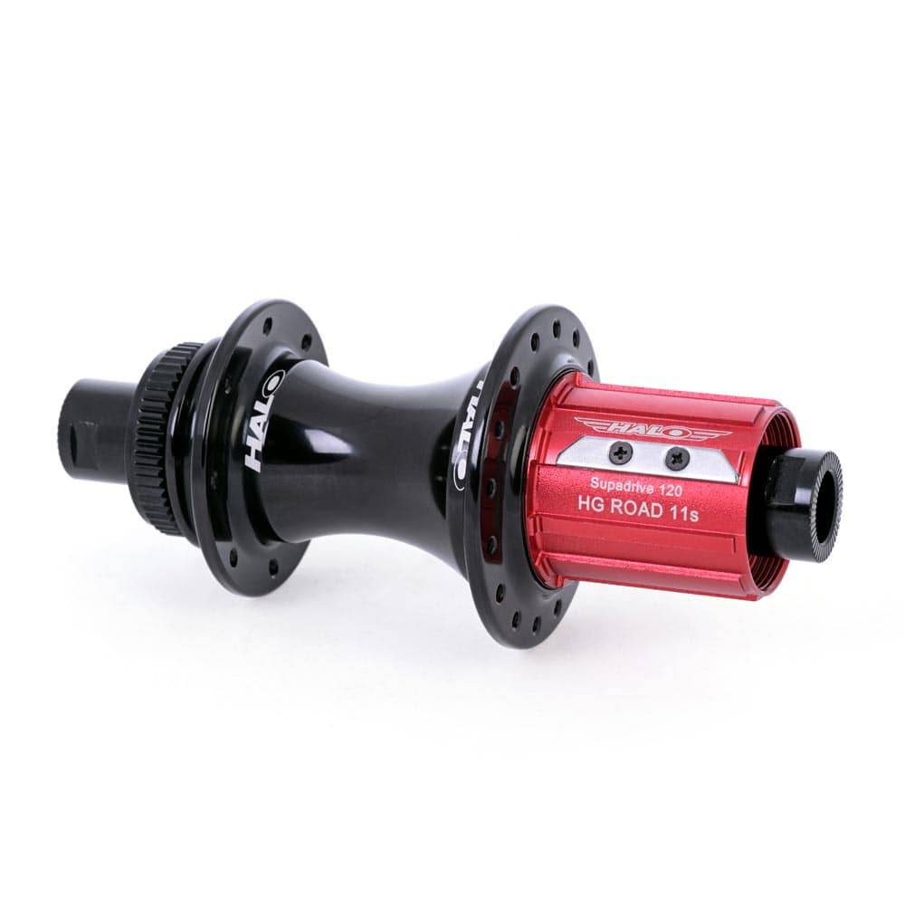 Halo RD2 Supadrive rear hub for road bikes, 12x142mm centerlock disc, compatible with 11-12 speed drivetrain, high-performance cycling component