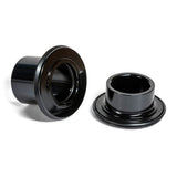 Halo GXC RD2 front axle ends hub spares for bike hubs, 100mm quick release and thru-axle components, in black.