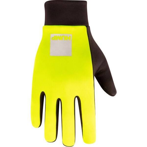HUMP Thermal Reflective Riding Gloves with touchscreen fingertips and silicone grip for secure hold during outdoor activities.