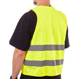 HUMP hi-viz reflective cycling vest with adjustable waist, lightweight and packable, EN471 certified safety clothing for cyclists.