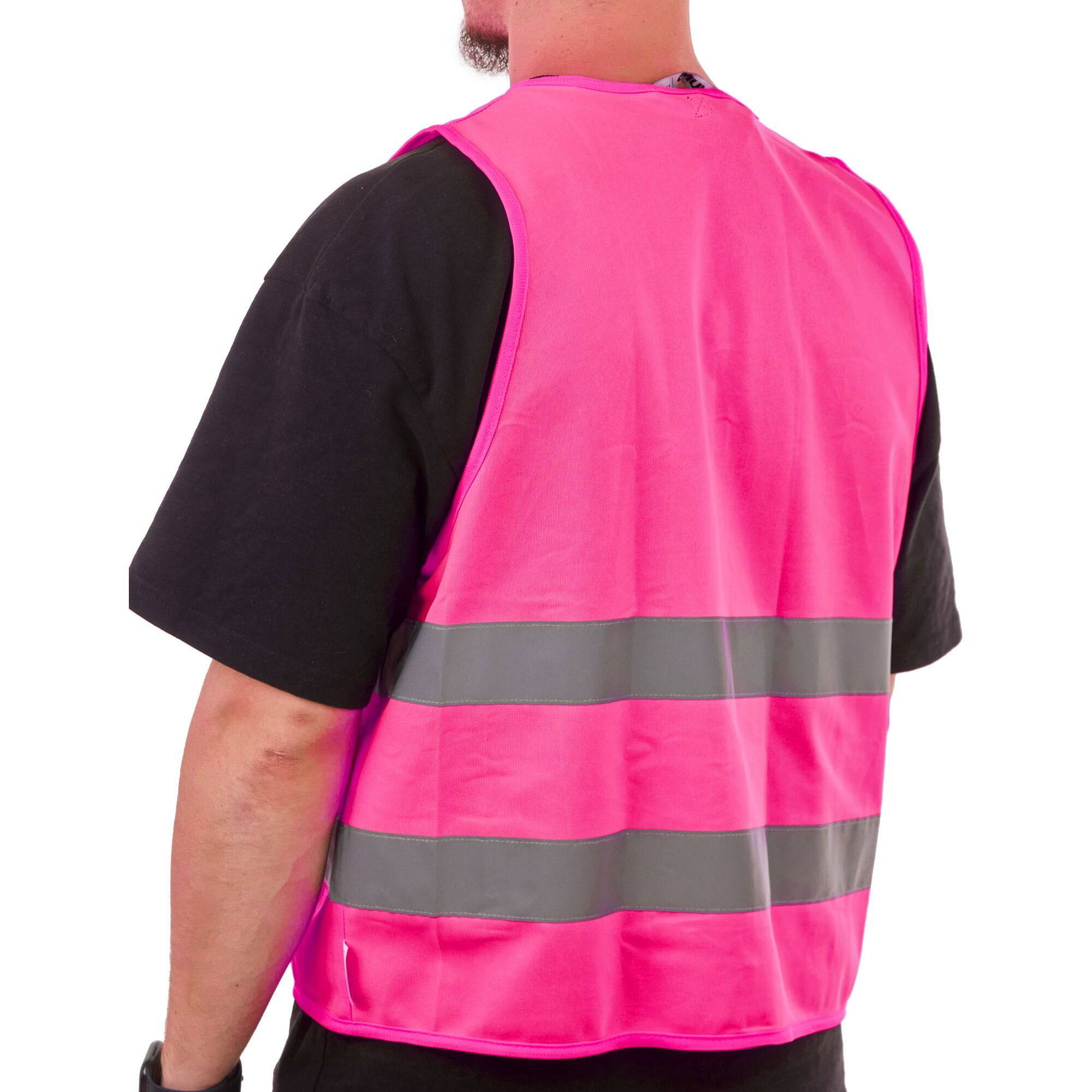 HUMP high-visibility reflective cycling vest, packable waistcoat with EN471 safety certification, designed for outdoor cycling safety.