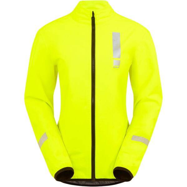 HUMP Women's waterproof cycling jacket with reflective details and packable design, ideal for biking in rainy weather.