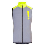 HUMP Men's ultra reflective waterproof cycling gilet vest with packable design, high visibility for safe riding.